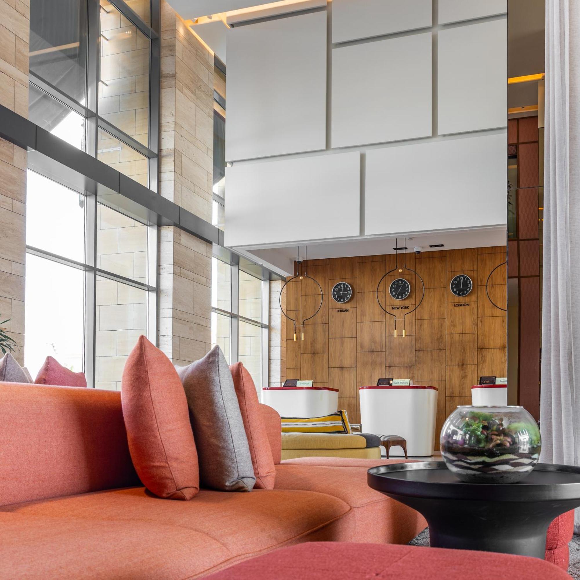 Shirvan Hotel City Yard Dschidda Exterior foto The lobby of the hotel